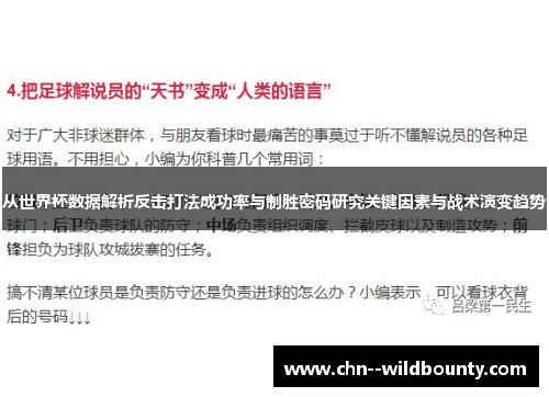 从世界杯数据解析反击打法成功率与制胜密码研究关键因素与战术演变趋势